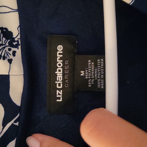 Liz Claiborne Blue Floral Dress, Women's Medium, NWT - Picture 3 of 4